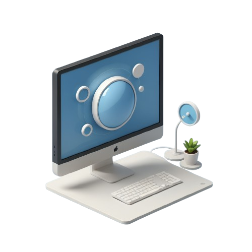 Escritorio con un ordenador